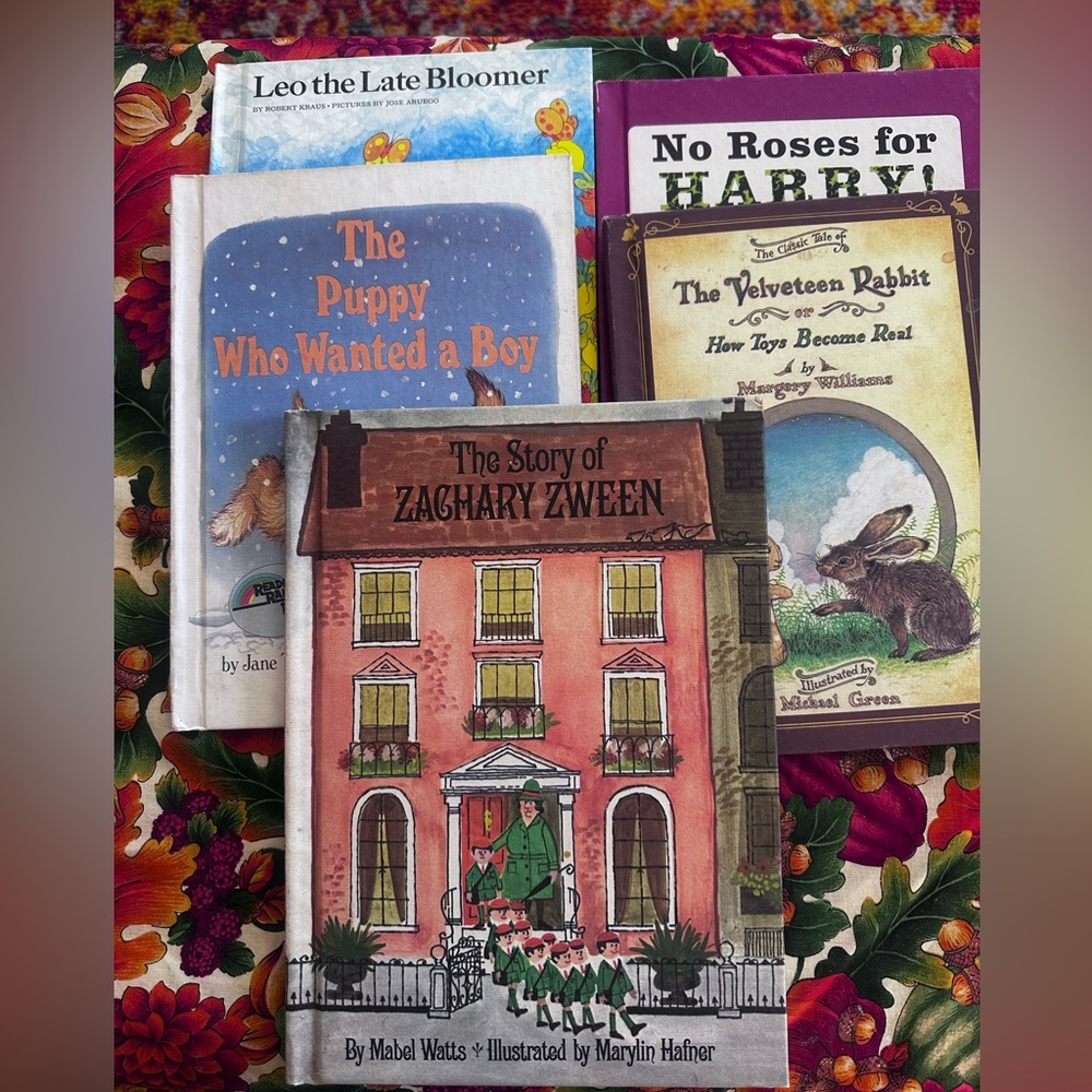 Set of five vintage children’s books